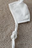WOLLIES Amsterdam Baby Muts - 100% Katoen - 0-3 maanden - Wit
