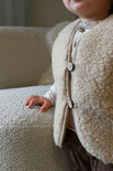 WOLLIES Amsterdam - Wollen Kinder Vest - 100% Merino Wol - 92-98 - Amandel