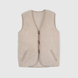 WOLLIES Amsterdam - Unisex Vest / Bodywarmer - Beige - Maat M