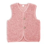 WOLLIES Amsterdam - Wollen Kinder Vest - 100% Merino Wol - 74-80 - Roze