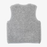 WOLLIES Amsterdam - Wollen Kinder Vest - 100% Merino Wol - 74-80 - Lichtgrijs