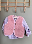 WOLLIES Amsterdam - Wollen Kinder Vest - 100% Merino Wol - 92-98 - Roze