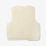 WOLLIES Amsterdam - Wollen Kinder Vest - 100% Merino Wol - 128-134 - Wit