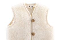 WOLLIES Amsterdam - Wollen Kinder Vest - 100% Merino Wol - 140-146 - Wit