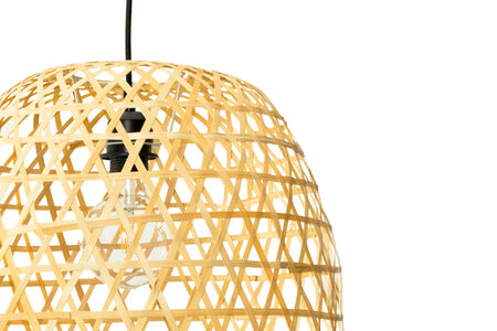 Bamboe Hanglamp, Handgemaakt, Naturel, ⌀40 cm