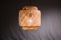 Bamboe Hanglamp, Handgemaakt, Naturel, ⌀35 cm