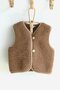 WOLLIES Amsterdam - Wollen Kinder Vest - Merino Wol - Maat 74-80 - Bruin