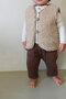 WOLLIES Amsterdam - Wollen Kinder Vest - 100% Merino Wol - 74-80 - Amandel