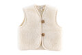 WOLLIES Amsterdam - Wollen Kinder Vest - 100% Merino Wol - 74-80 - Wit