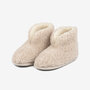 WOLLIES Amsterdam - 100% Merinowol Hoge Pantoffels - Beige - Maat 42