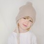 WOLLIES Amsterdam Kindermuts - 100% Merinowol - 1-2 Jaar - Beige