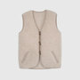 WOLLIES Amsterdam - Unisex Vest / Bodywarmer - Beige - Maat M